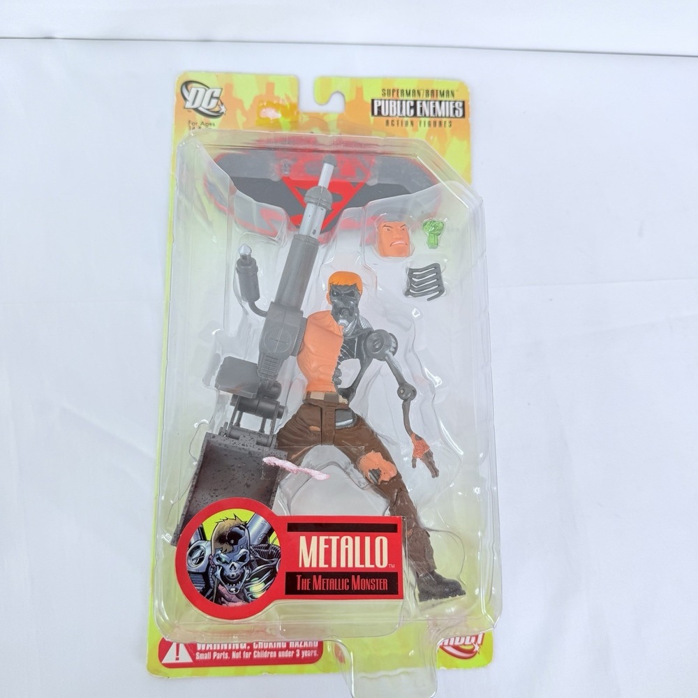 DC Direct Metallo Action Figure MOC Public Enemies Superman/Batman Series 1